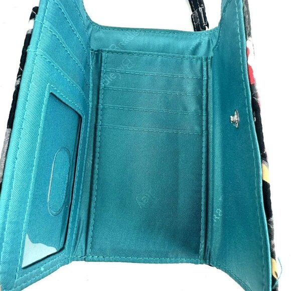 Vera Bradley Splash Floral Smartphone Wallet Wristlet Organizer Clutch New - Picture 4 of 9